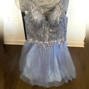 Blue and Diamond Sparkle Dress
